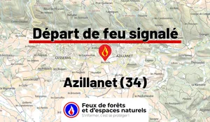 Incendie à Azillanet (34) : le feu est éteint