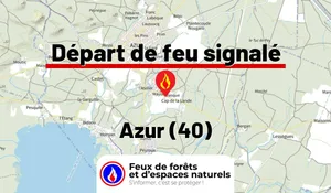Incendie à Azur (40) : le feu est éteint
