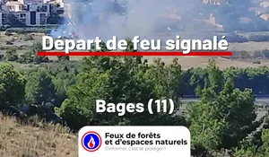 Incendie à Bages (11) : le feu est éteint