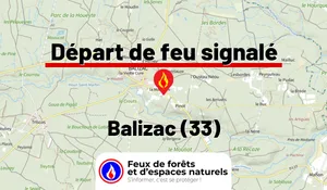Incendie à Balizac (33) : le feu est éteint
