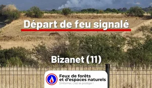 Incendie à Bizanet (11) : le feu est éteint