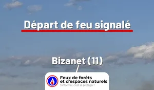 Incendie à Bizanet (11) : le feu est éteint