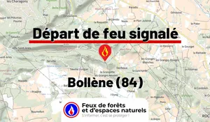 Incendie à Bollène (84) : le feu est éteint