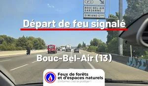 Incendie à Bouc-Bel-Air (13) : le feu est éteint