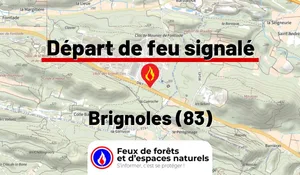 Incendie à Brignoles (83) : le feu est éteint