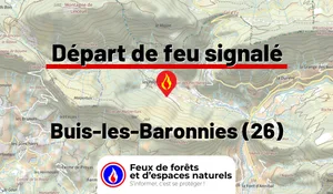Incendie à Buis-les-Baronnies (26) : le feu est éteint