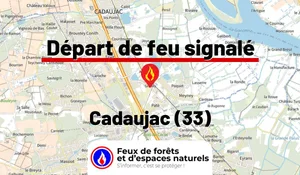 Incendie à Cadaujac (33) : le feu est éteint
