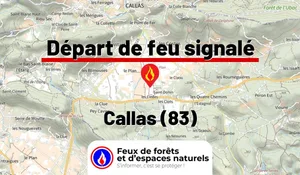 Incendie à Callas (83) : le feu est éteint