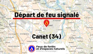 Incendie à Canet (34) : le feu est éteint