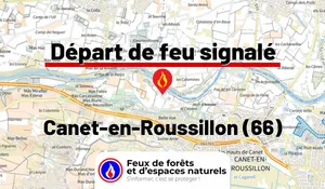 Incendie à Canet-en-Roussillon (66) : le feu est éteint