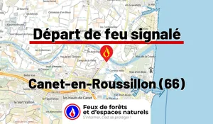 Incendie à Canet-en-Roussillon (66) : le feu est éteint