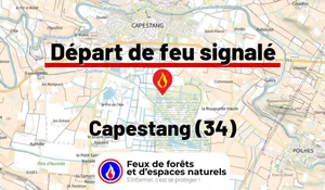 Incendie à Capestang (34) : le feu est éteint