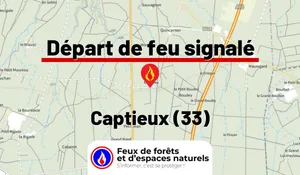Incendie à Captieux (33) : le feu est éteint