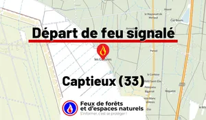 Incendie à Captieux (33) : le feu est éteint