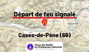 Incendie à Cases-de-Pène (66) : le feu est éteint