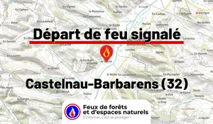 Incendie à Castelnau-Barbarens (32) : le feu est éteint