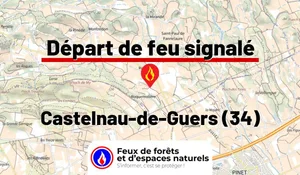 Incendie à Castelnau-de-Guers (34) : le feu est éteint