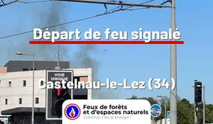 Incendie à Castelnau-le-Lez (34) : le feu est éteint
