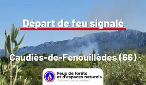 Incendie à Caudiès-de-Fenouillèdes (66) : le feu est éteint