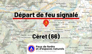 Incendie à Céret (66) : le feu est éteint