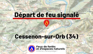 Incendie à Cessenon-sur-Orb (34) : le feu est éteint