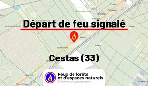 Incendie à Cestas (33) : le feu est éteint