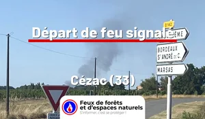 Incendie à Cézac (33) : le feu est éteint