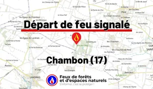 Incendie à Chambon (17) : le feu est éteint