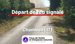 Incendie à Chambon (17) : le feu est éteint