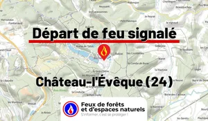 Incendie à Château-l'Évêque (24) : le feu est éteint