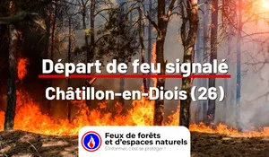 Incendie à Châtillon-en-Diois (26) : le feu est éteint