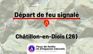 Incendie à Châtillon-en-Diois (26) : le feu est éteint