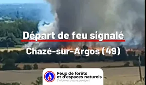 Incendie à Chazé-sur-Argos (49) : le feu est éteint