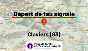 Incendie à Claviers (83) : le feu est éteint