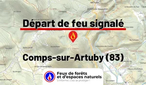 Incendie à Comps-sur-Artuby (83) : le feu est éteint