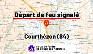 Incendie à Courthézon (84) : le feu est éteint
