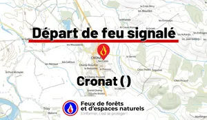 Incendie à Cronat (71) : le feu est éteint