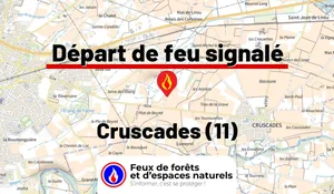 Incendie à Cruscades (11) : le feu est éteint