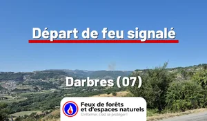 Incendie à Darbres (07) : le feu est éteint