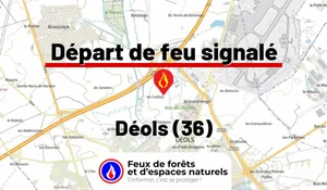 Incendie à Déols (36) : le feu est éteint