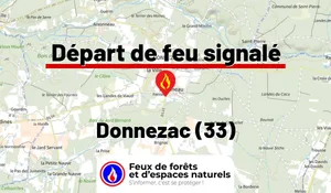 Incendie à Donnezac (33) : le feu est éteint