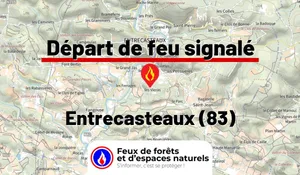 Incendie à Entrecasteaux (83) : le feu est éteint