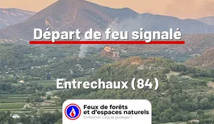 Incendie à Entrechaux (84) : le feu est éteint