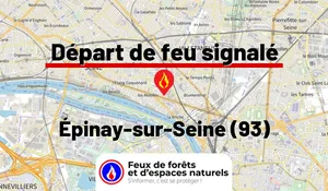Incendie à Épinay-sur-Seine (93) : le feu est éteint