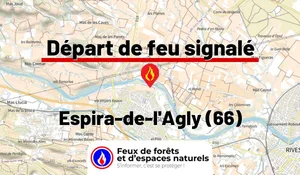 Incendie à Espira-de-l'Agly (66) : le feu est éteint