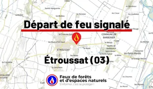Incendie à Étroussat (03) : le feu est éteint