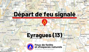 Incendie à Eyragues (13) : le feu est éteint
