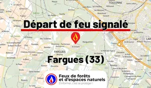 Incendie à Fargues (33) : le feu est éteint