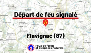 Incendie à Flavignac (87) : le feu est éteint