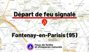 Incendie à Fontenay-en-Parisis (95) : le feu est éteint